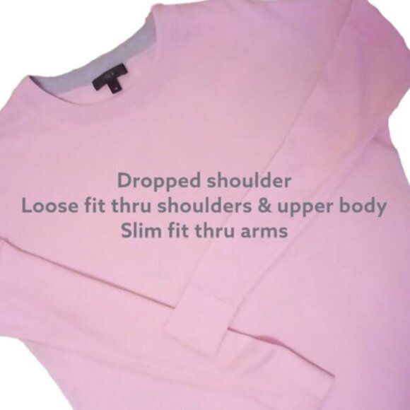 🏖️EXTRA FINE MERINO WOOL Pink V NECK SWEATER J Crew XS - Picture 5 of 9